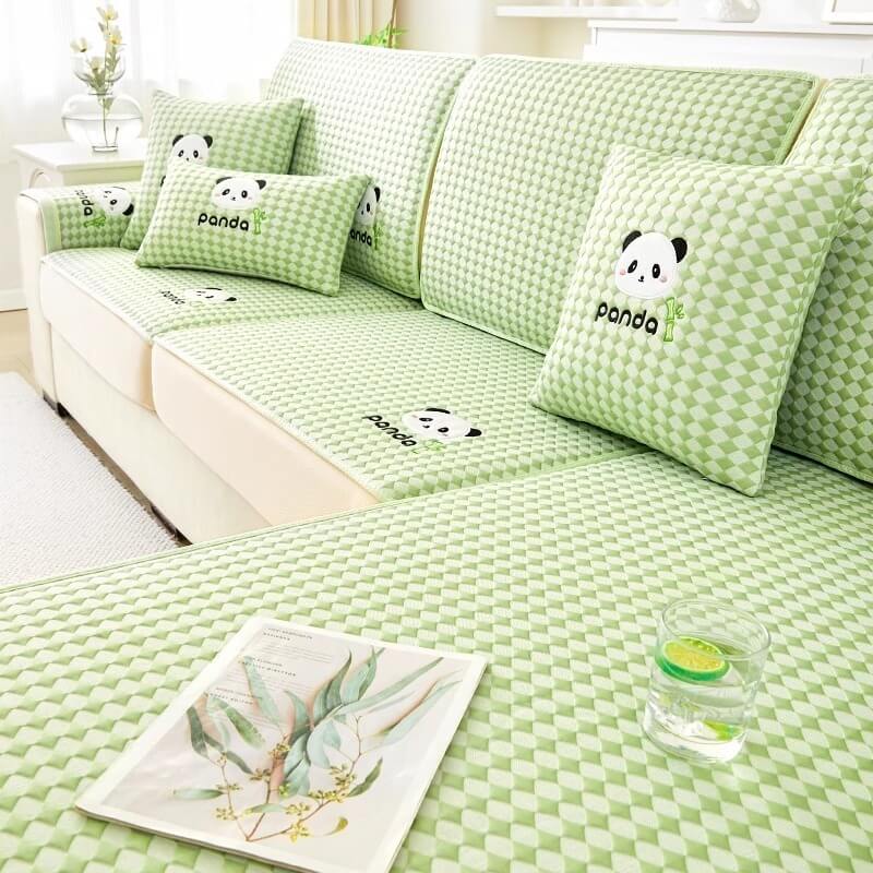 2024 New Summer Cartoon Ice Silk Sofa Cushion, Non-slip, Refreshing