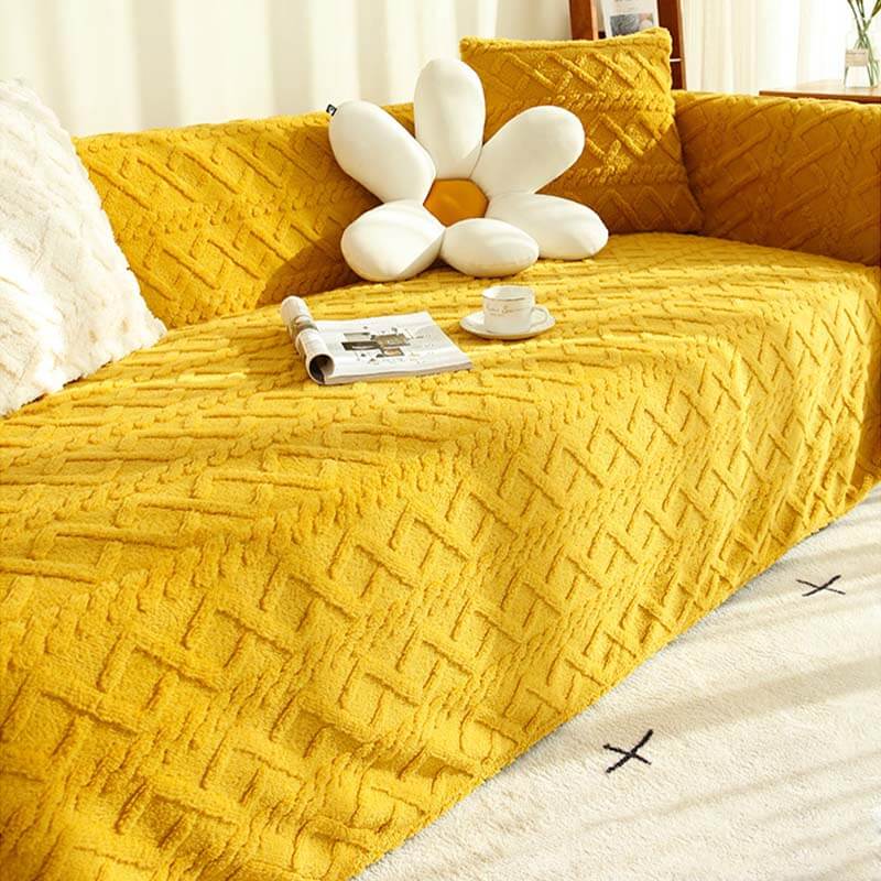 2024 light luxury sofa cover cloth anti-cat scratch plush models sofa cover universal cover cloth