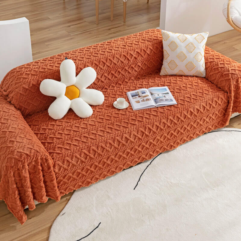 2024 light luxury sofa cover cloth anti-cat scratch plush models sofa cover universal cover cloth