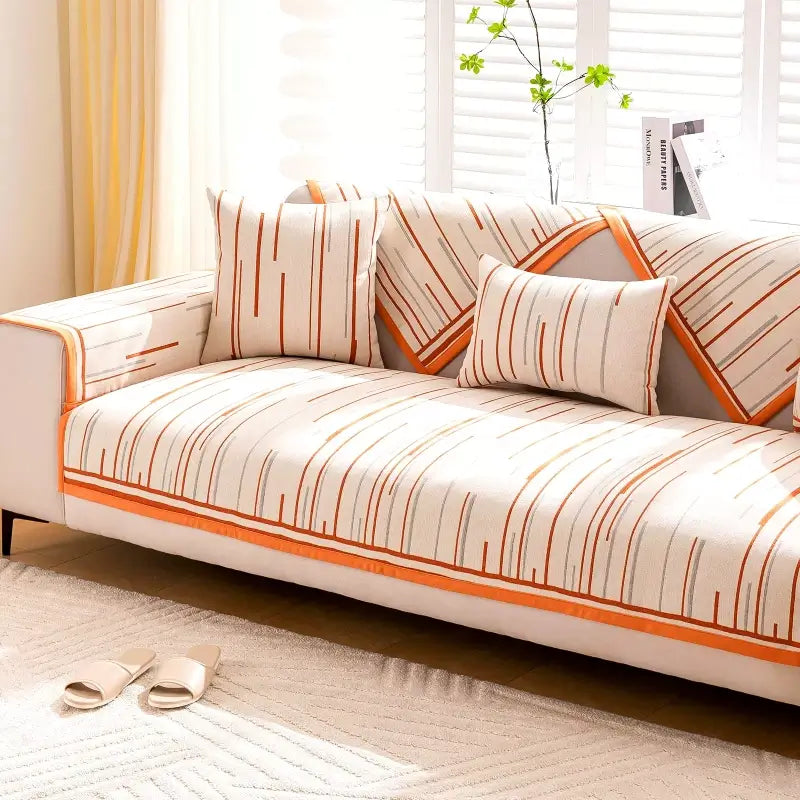 2024 New Light Luxury Striped Sofa Cushion