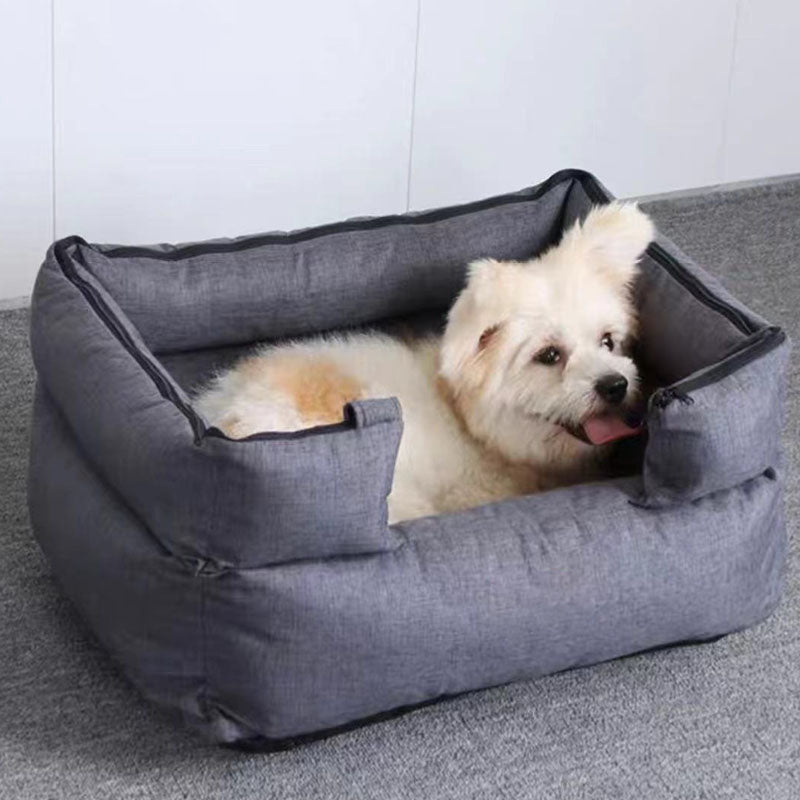 Removable and washable pet bed warm model