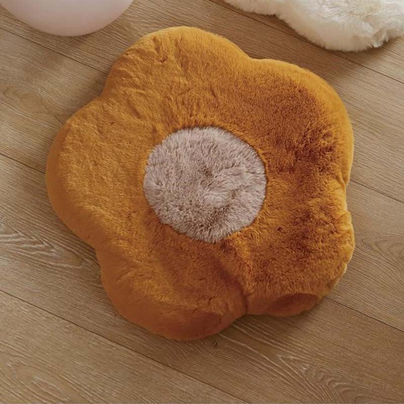 Fluffy Sunflower Memory Foam Cat Mat Seat Pad