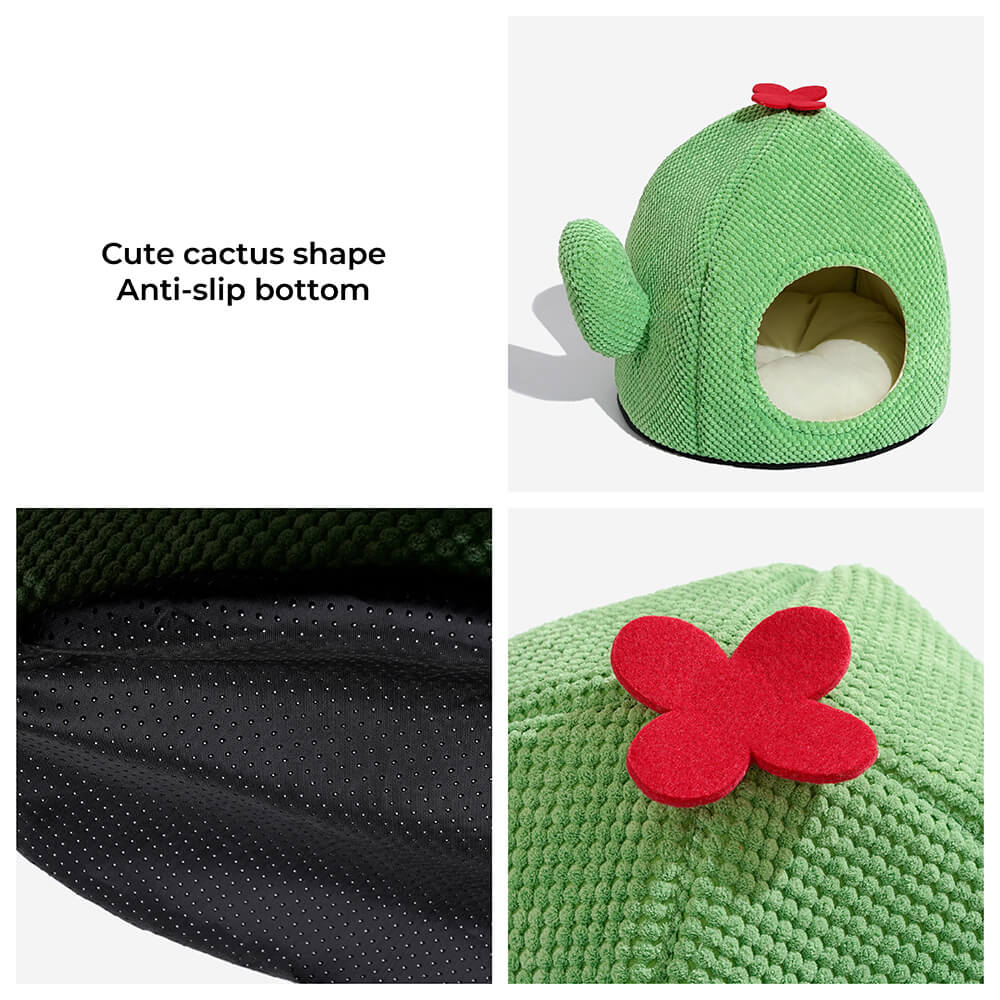 Cactus Shape Warm Cat  Bed