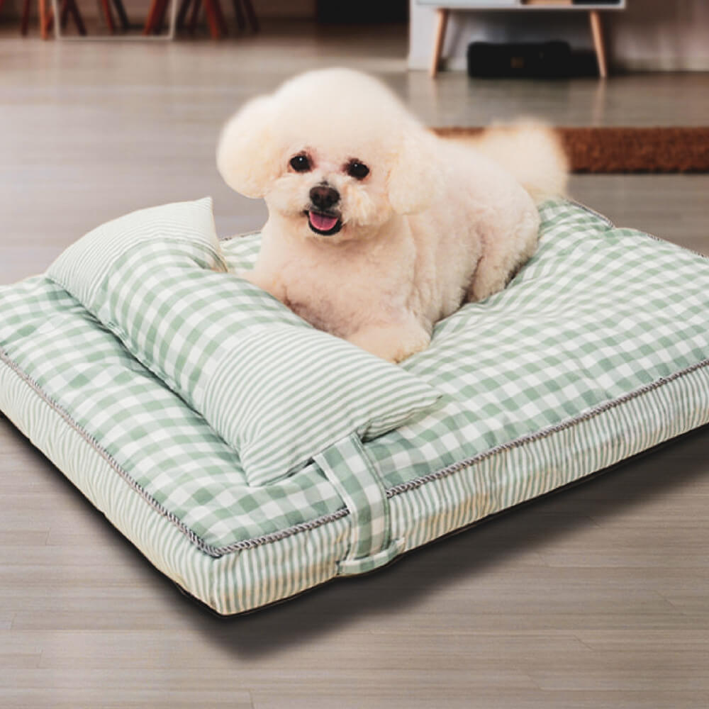 Fashion Checkered Pattern Washable Dog & Cat Bed