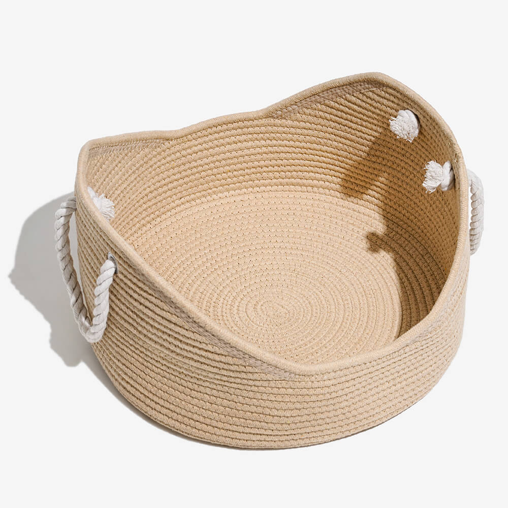 Straw Durable Handmade Cradle Pet Cat Bed