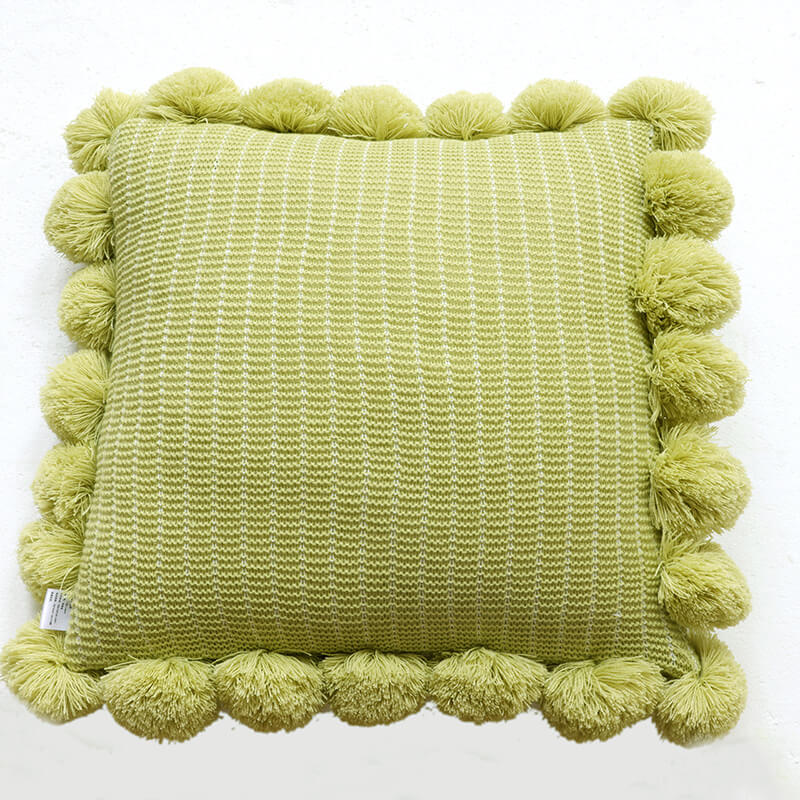 Knitted tassel small fresh pillow living room bedside lumbar support