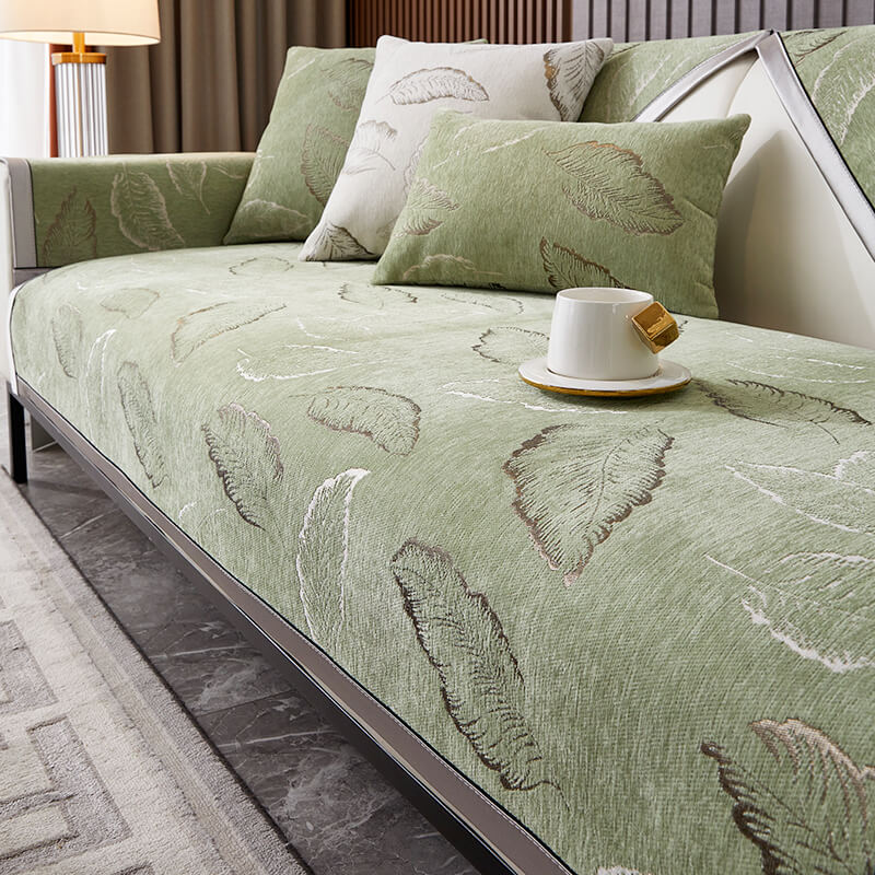 Leaf classic chenille fabric all-season cushion