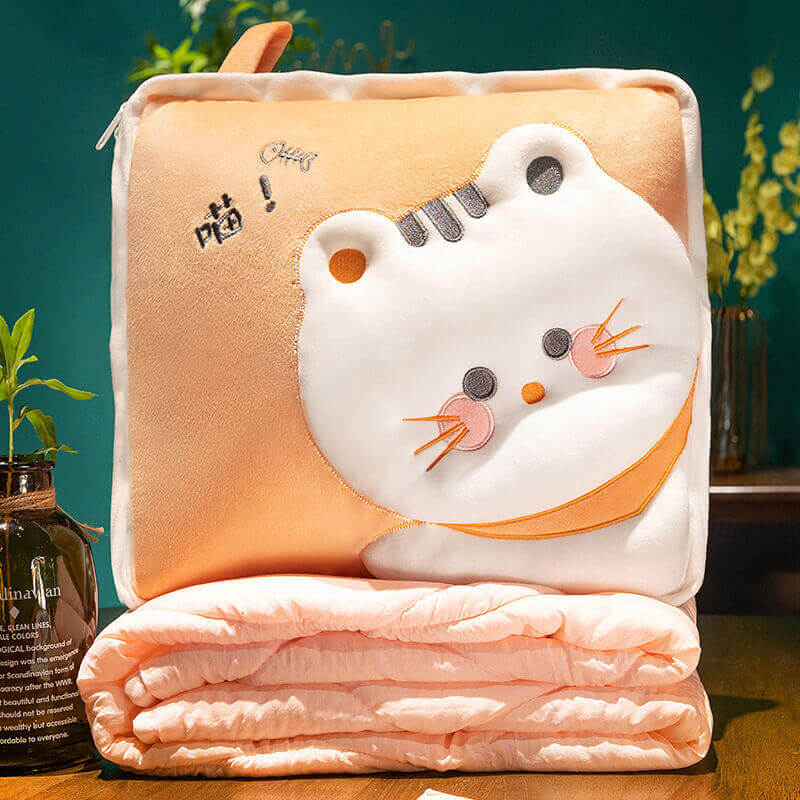 Cushion blanket dual-use folding paragraph pillow blanket two-in-one sofa car cushion nap pillow