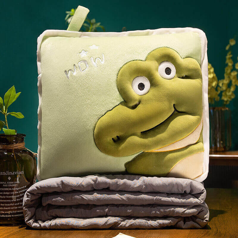 Cushion blanket dual-use folding paragraph pillow blanket two-in-one sofa car cushion nap pillow