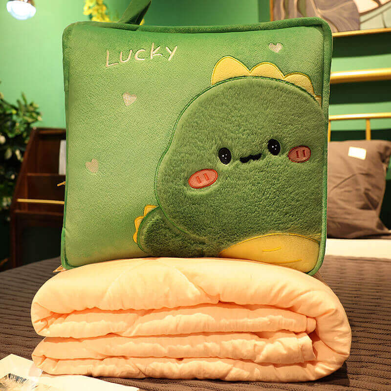 Cushion blanket dual-use folding paragraph pillow blanket two-in-one sofa car cushion nap pillow