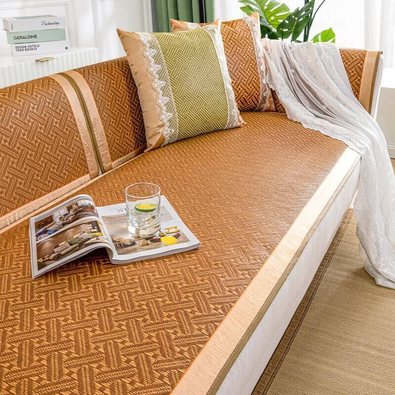 Rattan sofa cushion summer non-slip cool seat cushion