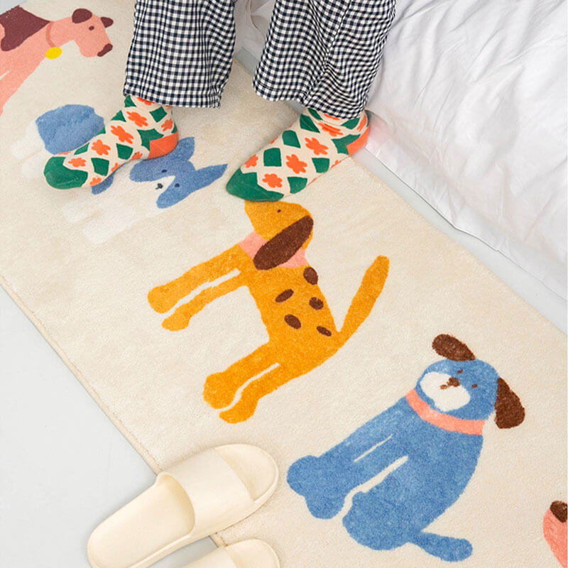 Carpet Bedroom Bedside Rug Cute Animal