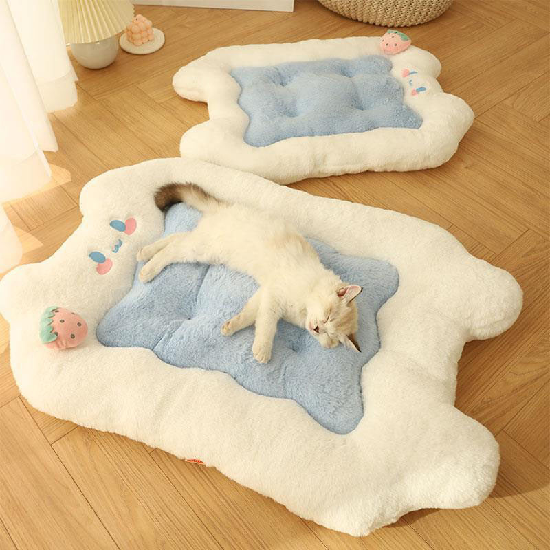 Cute Furry Cat & Dog Cushion Bed