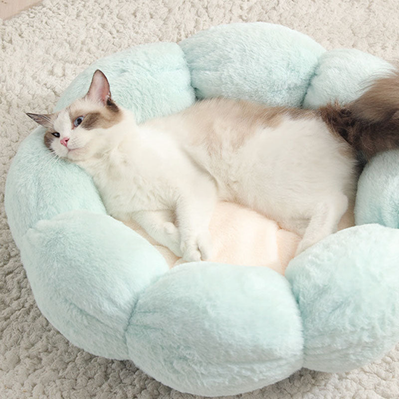 Flower Shape Enclosed Cat Bed