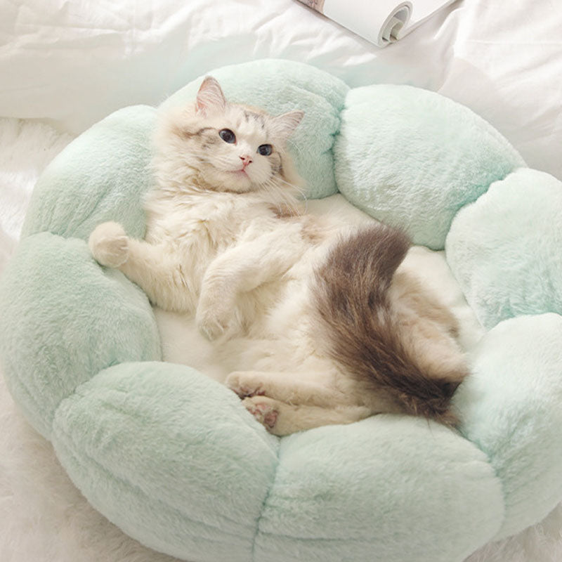 Flower Shape Enclosed Cat Bed