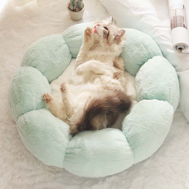 Flower Shape Enclosed Cat Bed