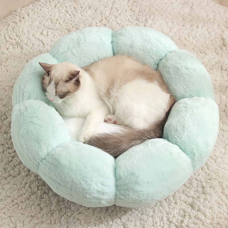 Flower Shape Enclosed Cat Bed