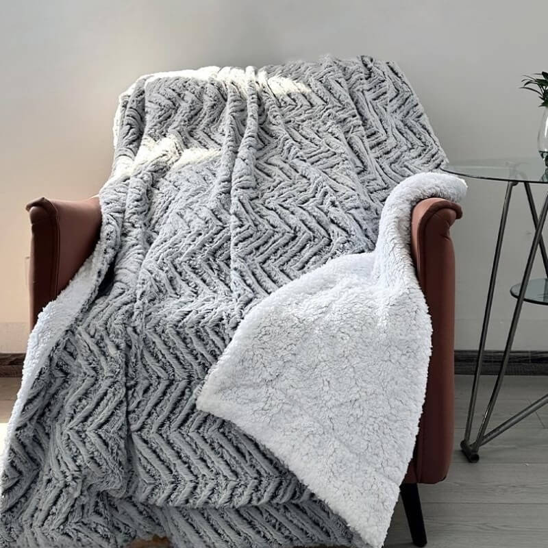 Thickened Double Layer Lambswool Blanket