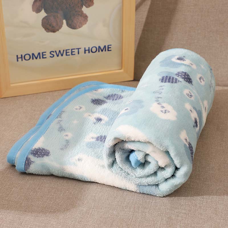 Coral Velvet Blanket for Pets Sleeping Small Covering Blanket