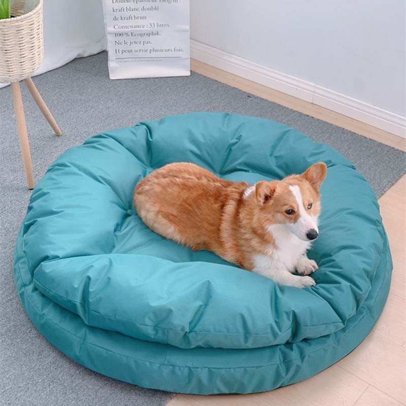 Waterproof Oxford Fabric Round Large Dog Bed